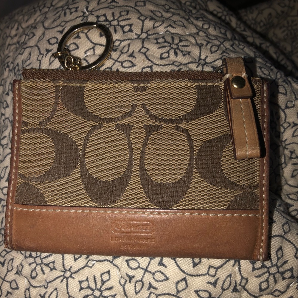 Coach coin keychain